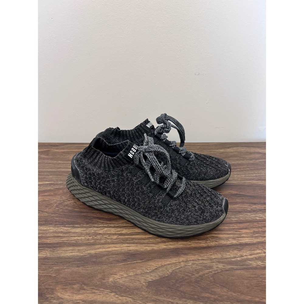 NOBULL Knit Runner Dark Grey Charcoal Heather Training Shoes Womens 7 US